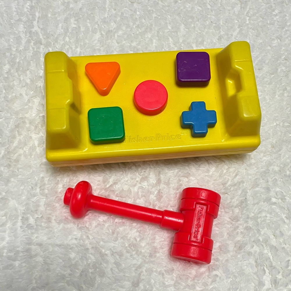Fisher-Price Yellow Shape Hammer Toy‎